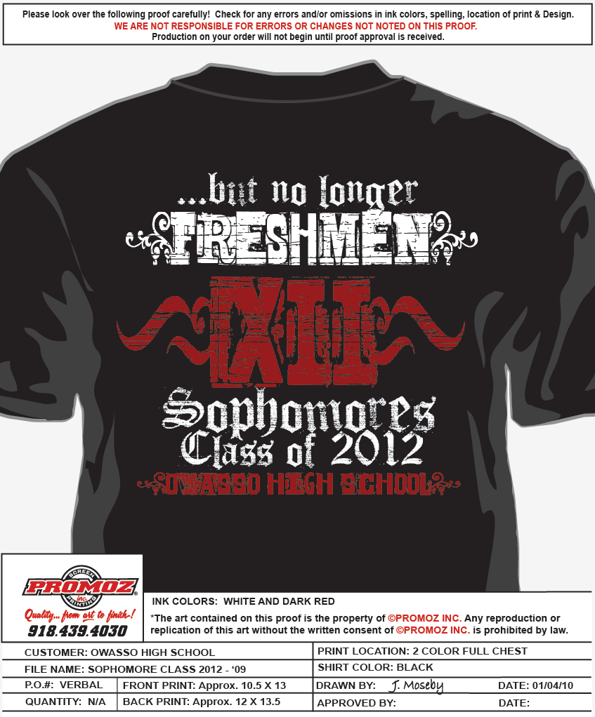 Sophomore Class T-Shirts - T-Shirt Design.