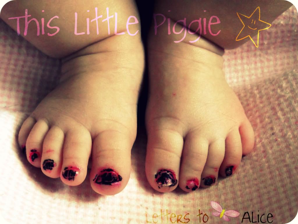 Painted Baby Toes! BabyGaga