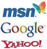 Logo MSN,Logo Google,Logo Yahoo