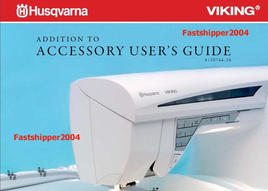 Husqvarna Viking Designer I II 1 2 Quilt Service Manual Part Sewing