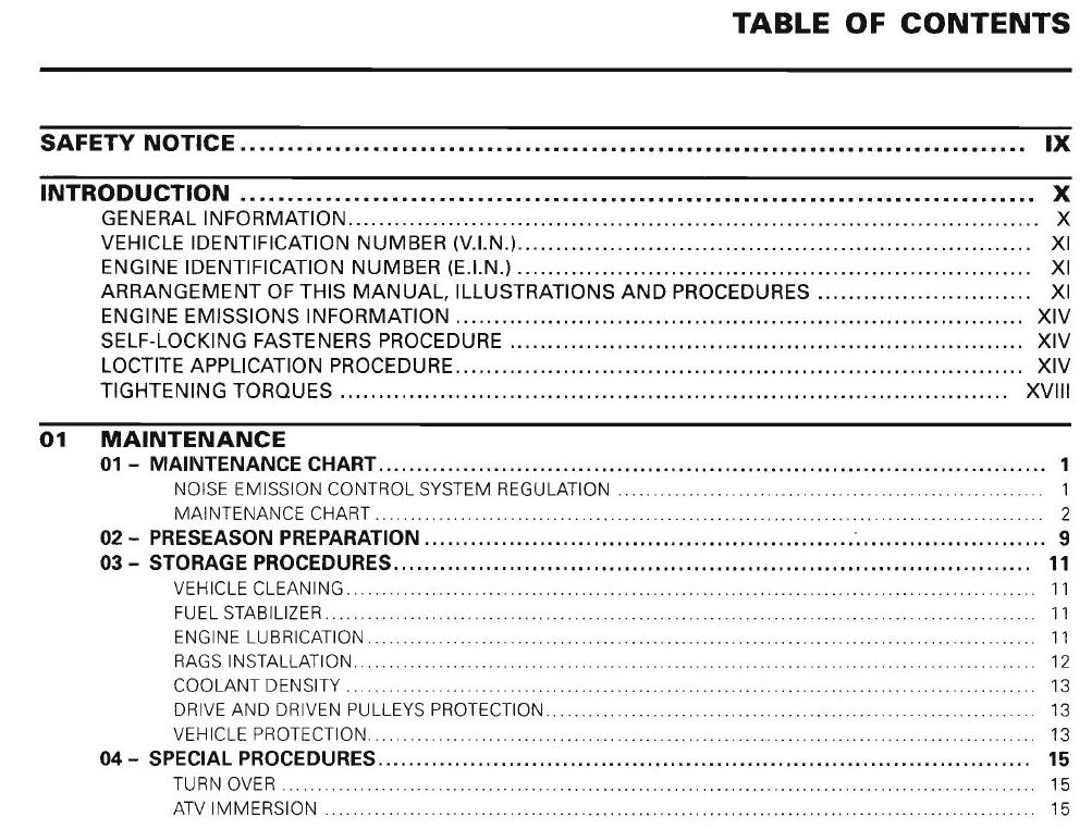 2004 Bombardier Outlander 400 Service Manual