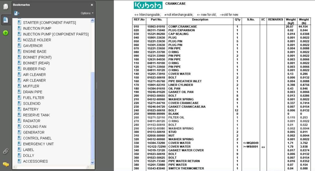 3 KUBOTA GENERATOR A5000B-3-120-Y and AV4500-3Y GL6500S Manual Parts