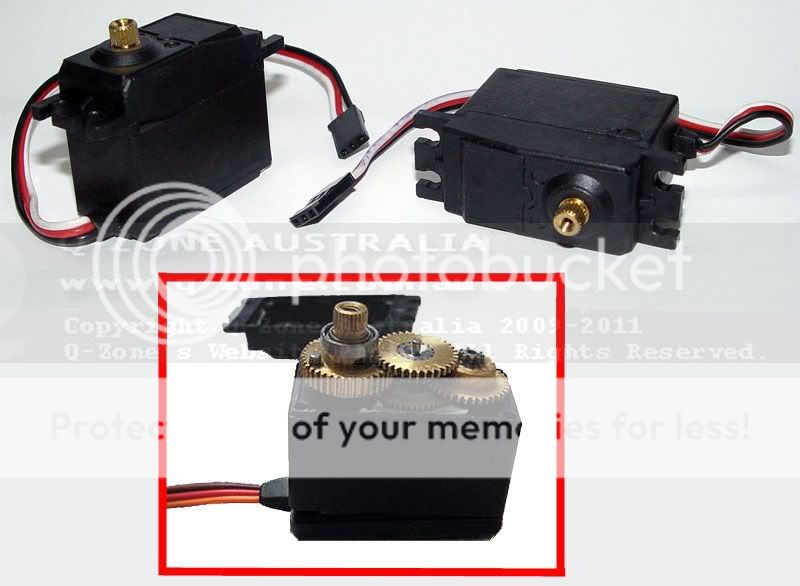 HengLong 110 Mad Truck Upgrade Part Metal Gear Servo