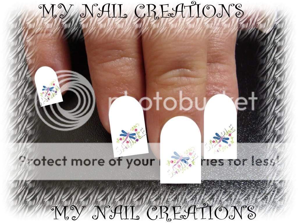 DRAGONFLY CUSTOM NAIL ART DECALS• YOU CHOOSE  