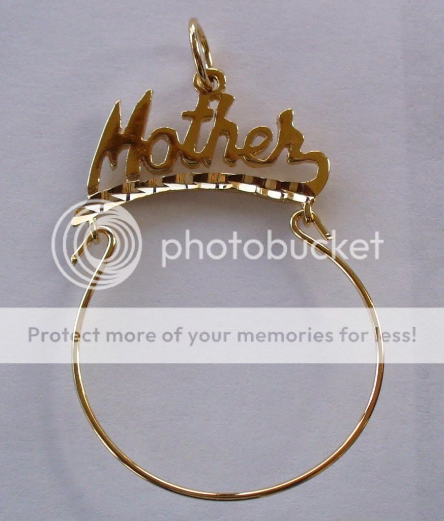 GOLD MOTHER / MOM CHARM HOLDER BIRTHSTONE KIDS BRATS  