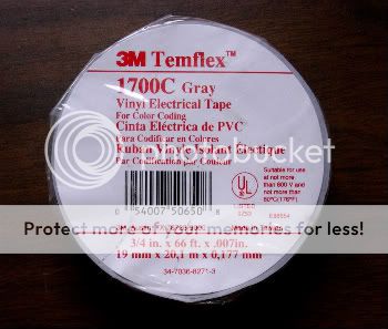 3M TEMFLEX 1700C GRAY 3/4 In. X 66 ft. CODE TAPE 7 Mil  