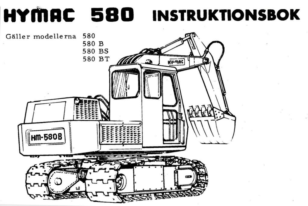 Hymac 580 C B BS BT Operators Maintenance Parts Manual Crawler 